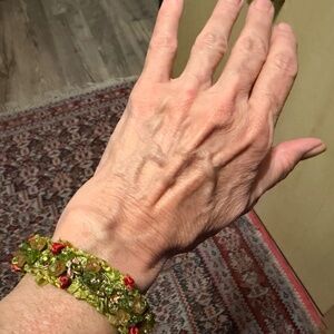 Green multi bracelet